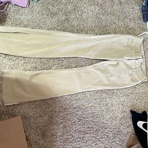 Cream corduroy pants